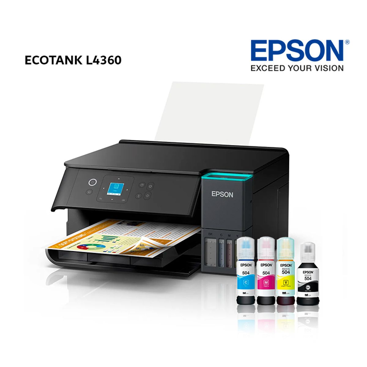 EPSON - Impresora EPSON Multifunción 3 en 1 EcoTank L4360 Duplex / Wi-Fi