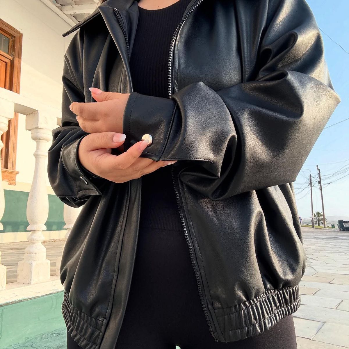 GENERICO - CASACA OVERSIZE MUJER