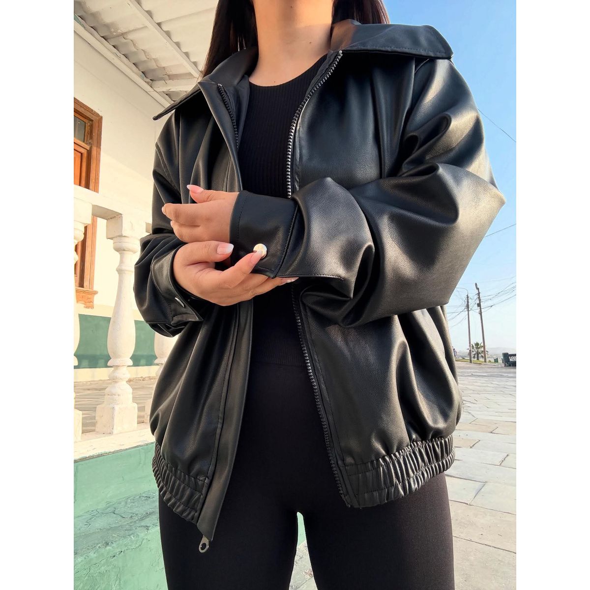 GENERICO - CASACA OVERSIZE MUJER