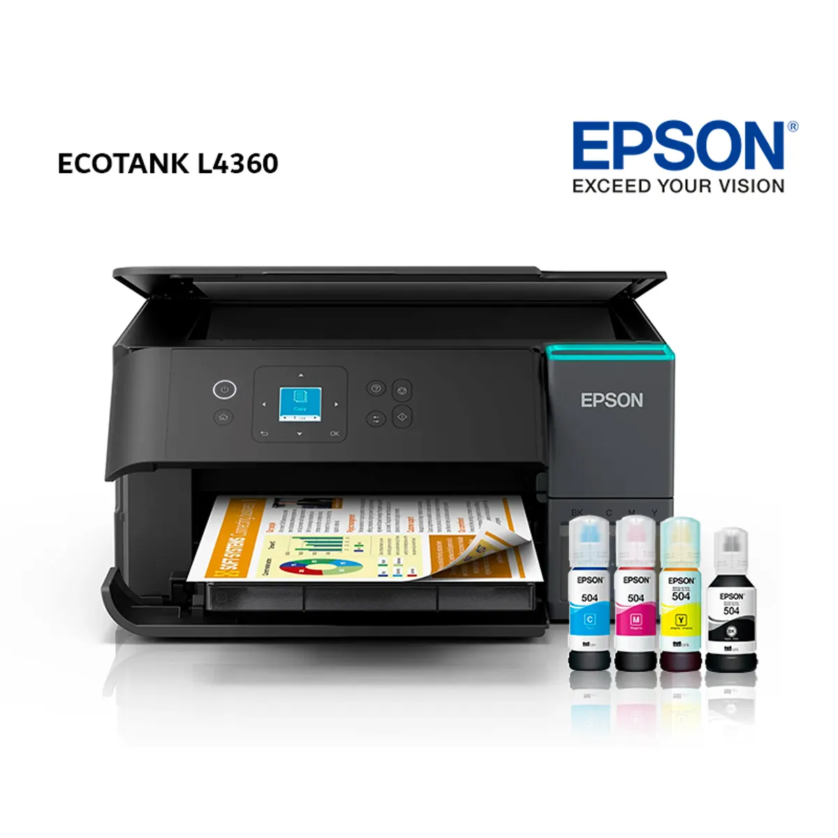 EPSON - Impresora EPSON Multifunción 3 en 1 EcoTank L4360 Duplex / Wi-Fi
