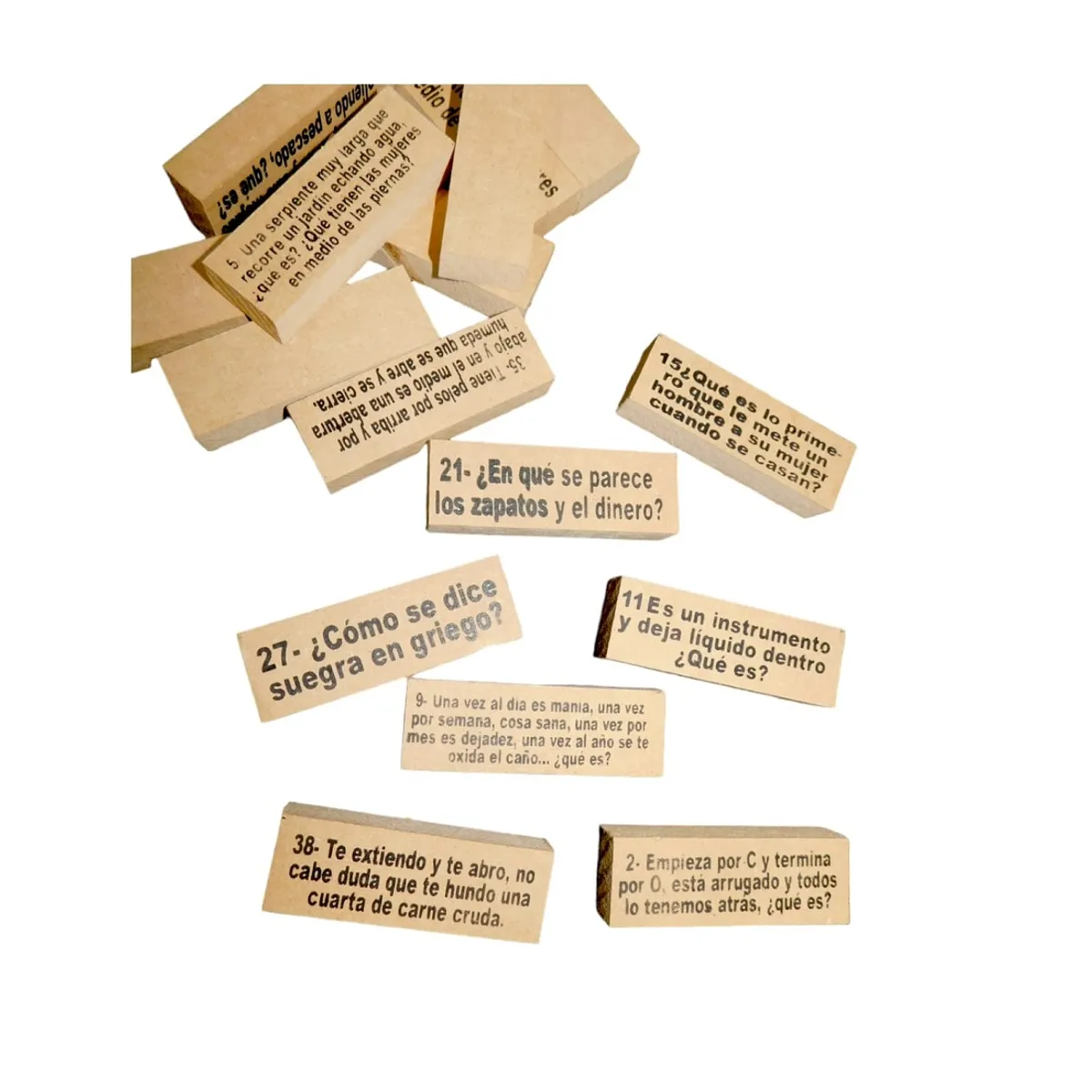 GENERICO - -Jenga familiar -Reto-Castigos