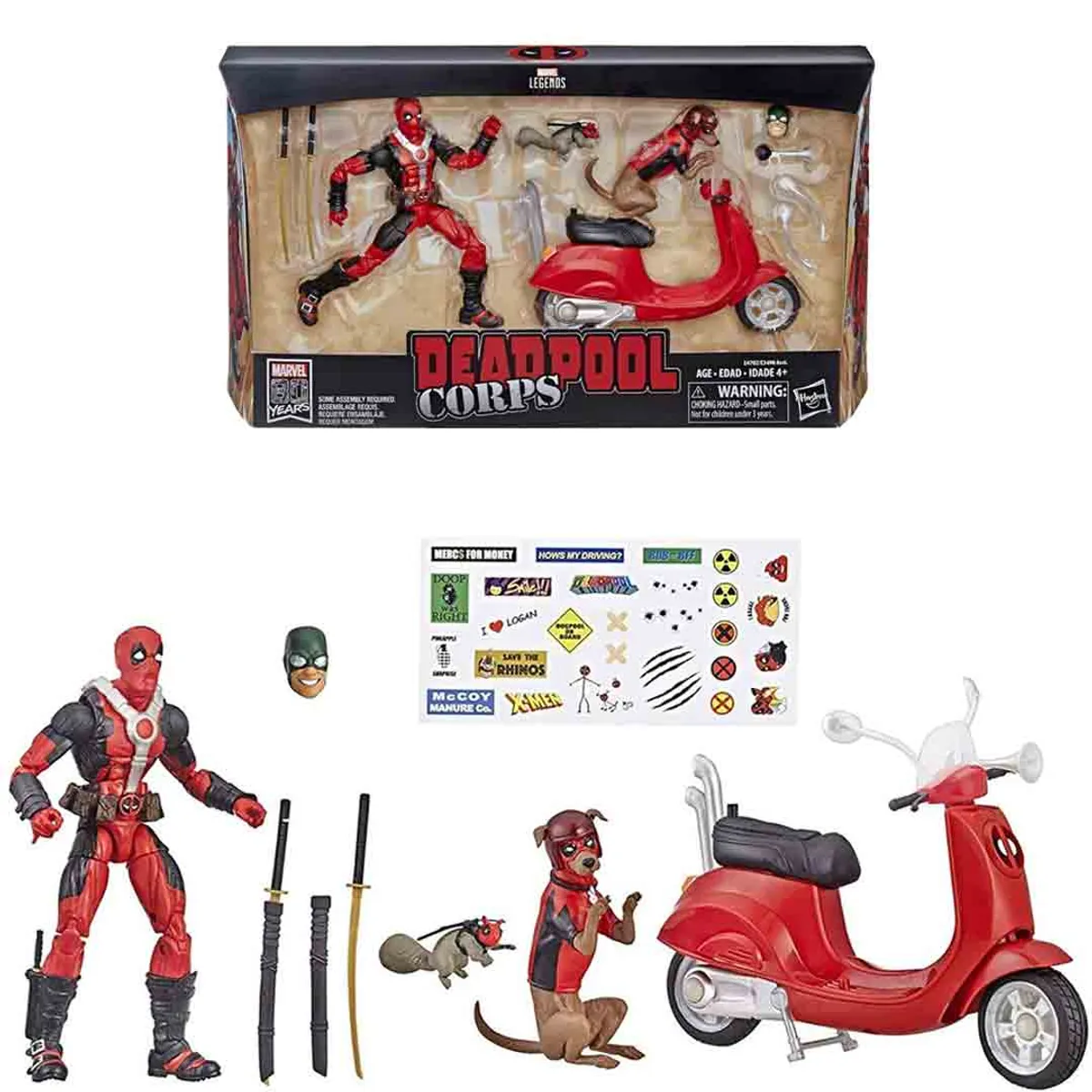 HASBRO - Marvel Legends Deadpool con Moto
