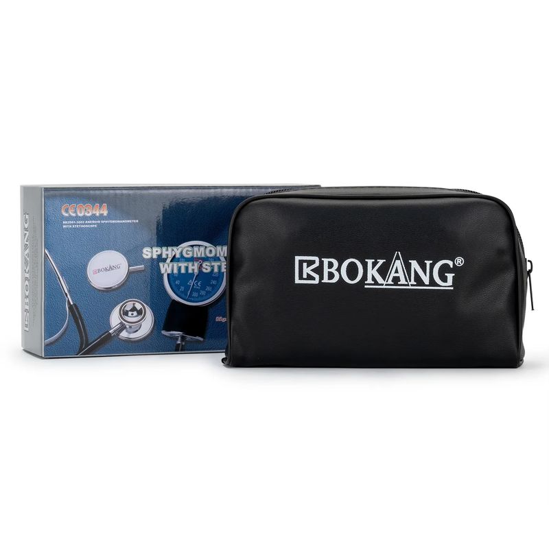 BOKANG - Tensiómetro Manual Aneroide con Estetoscopio BOKANG Negro