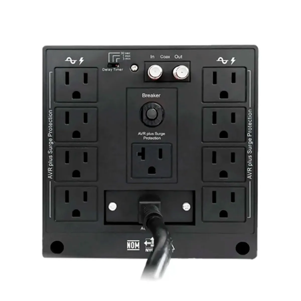 CDP - CDP R-AVR2408I Estabilizador de Voltaje 2400VA 1800W 8 Tomas