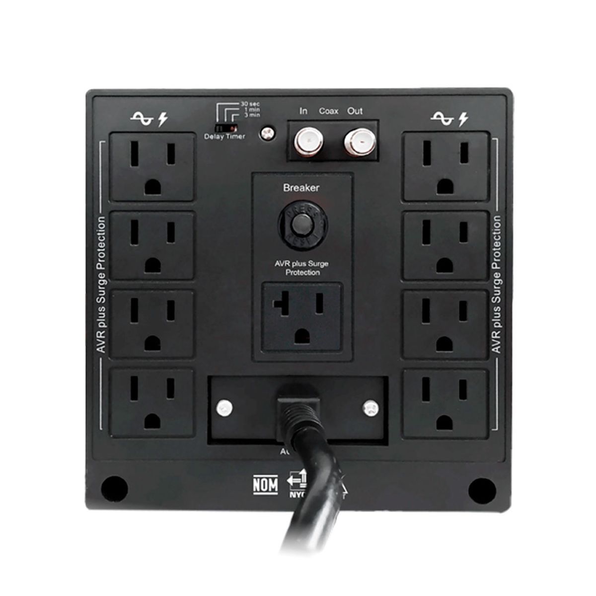 CDP - CDP R-AVR3008I Estabilizador de voltaje 3000VA 2400W 8 tomas