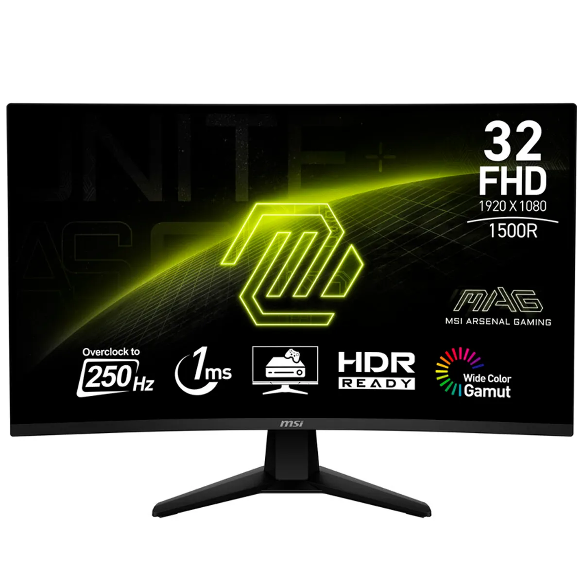 MSI - onitor Gamer MSI MAG 32C6X Curvo 32 FHD 250Hz 1ms HDR Adaptive-Sync
