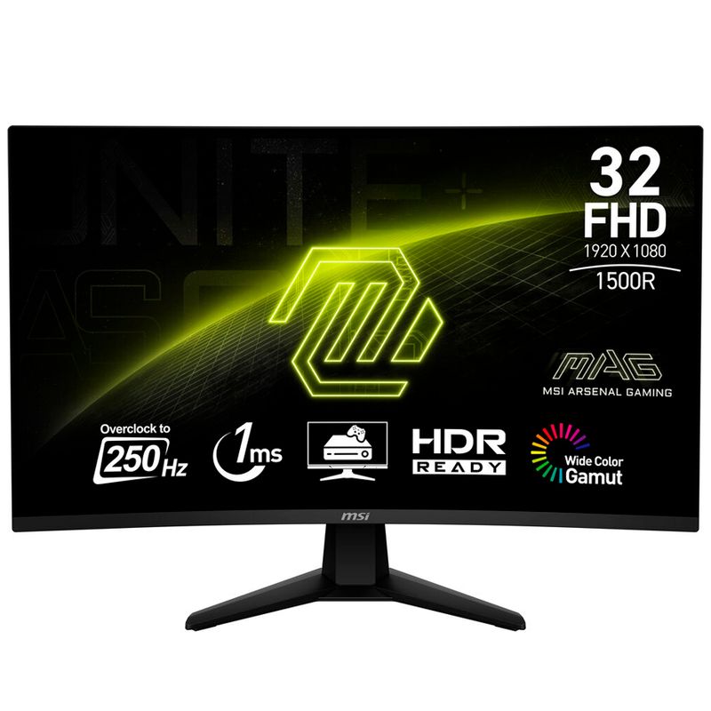 MSI - onitor Gamer MSI MAG 32C6X Curvo 32 FHD 250Hz 1ms HDR Adaptive-Sync