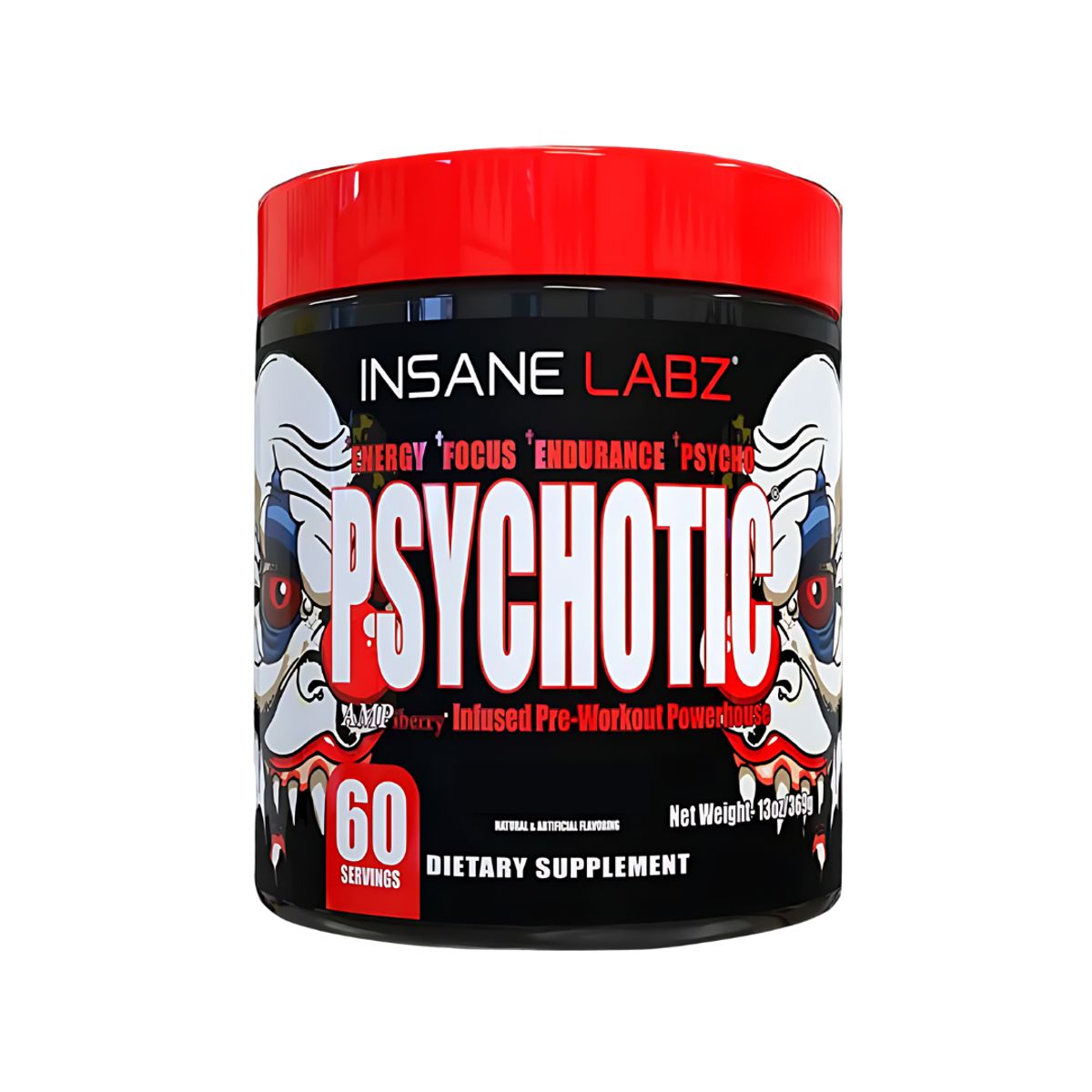 INSANE LABZ - Psychotic Rojo 60 servicios - Fruit Punch ( Psychotic Red )