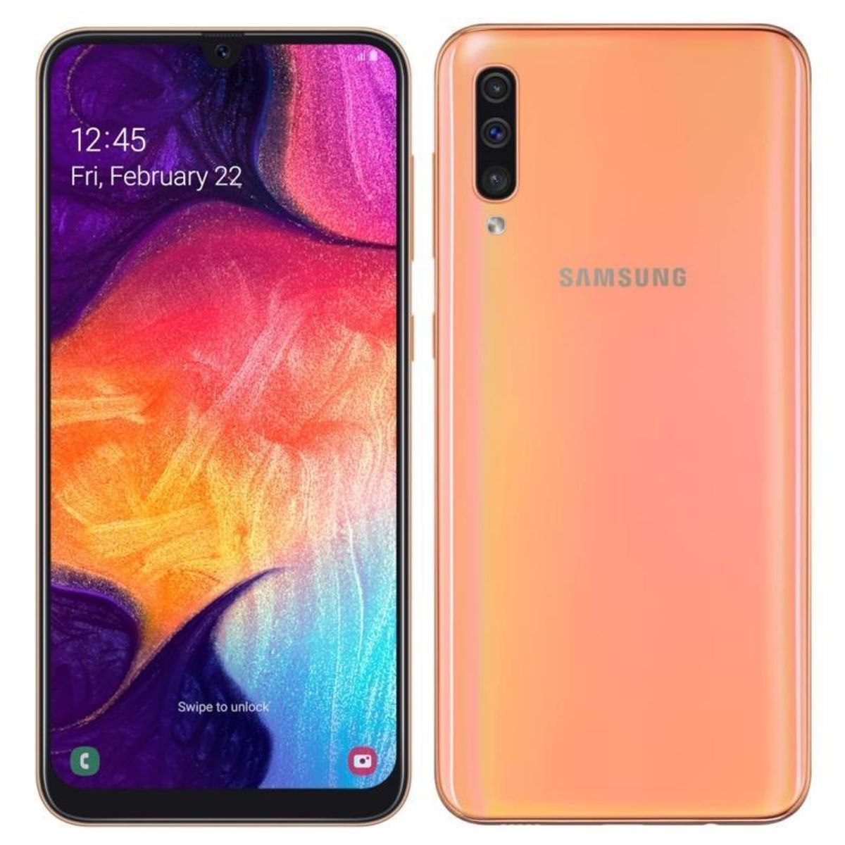 SAMSUNG - SAMSUNG Galaxy A50 64GB Coral SM-A505FDS Reacondicionado Grado A