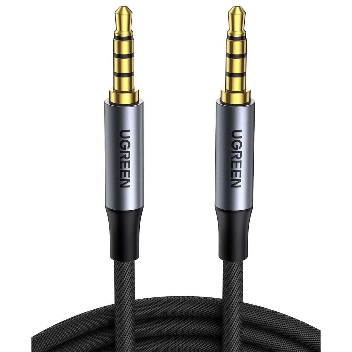 UGREEN - Cable Audio Auxiliar 1.5m TRRS Ugreen 3.5mm Nylon AV183 - 20497