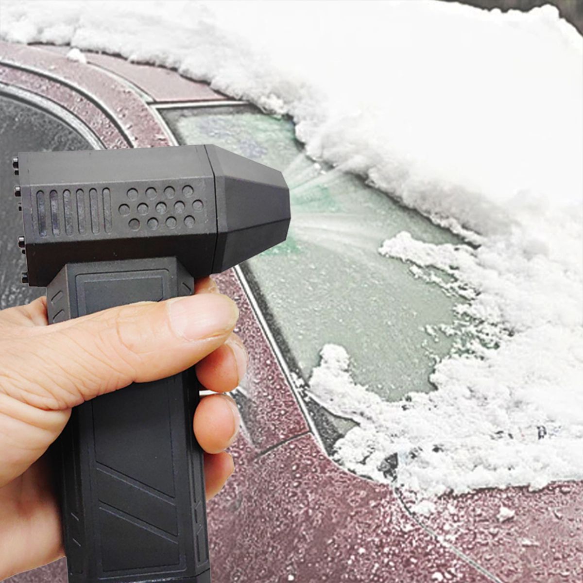 ELMEJORPRECIO - Mini Soplador Portátil con Linterna LED Inferior y Carga Tipo C