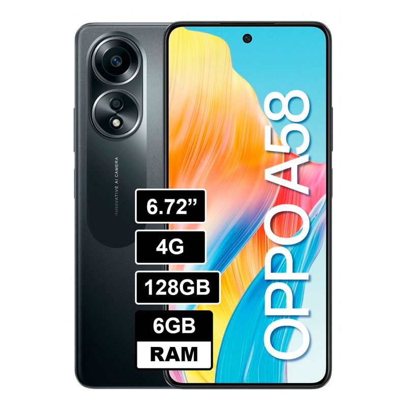 OPPO - Oppo A58 128GB 6GB RAM Negro