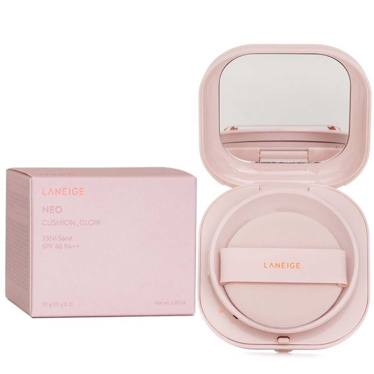 LANEIGE - Neo Cushion Glow SPF 46 PA++ - 23N1 Arena 30g15g x 2 Laneige