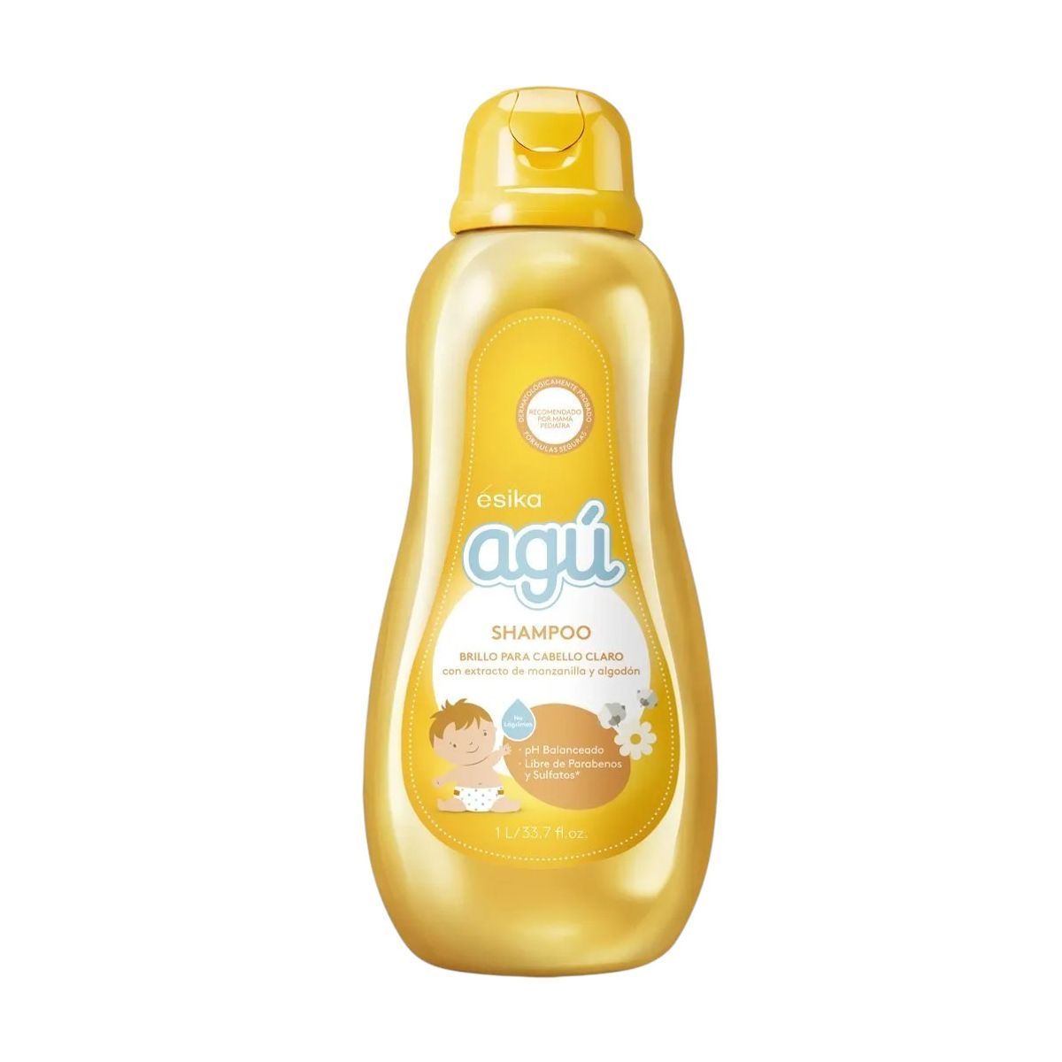 ESIKA - Shampoo Agú Brillo Manzanilla y Algodón 1000 ml