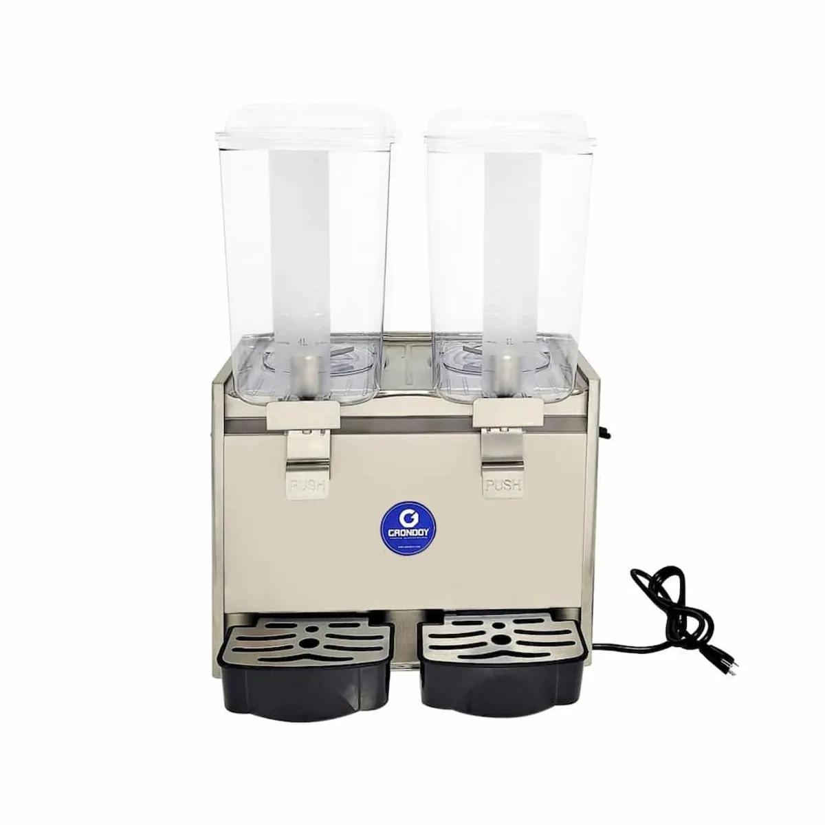 GRONDOY - Máquina Refresquera 2 Tolvas 18L - Sistema Doble de Enfriamiento Rápido