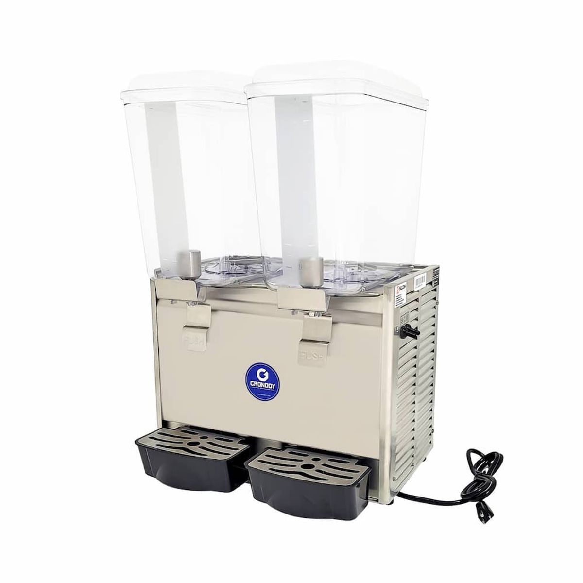 GRONDOY - Máquina Refresquera 2 Tolvas 18L - Sistema Doble de Enfriamiento Rápido