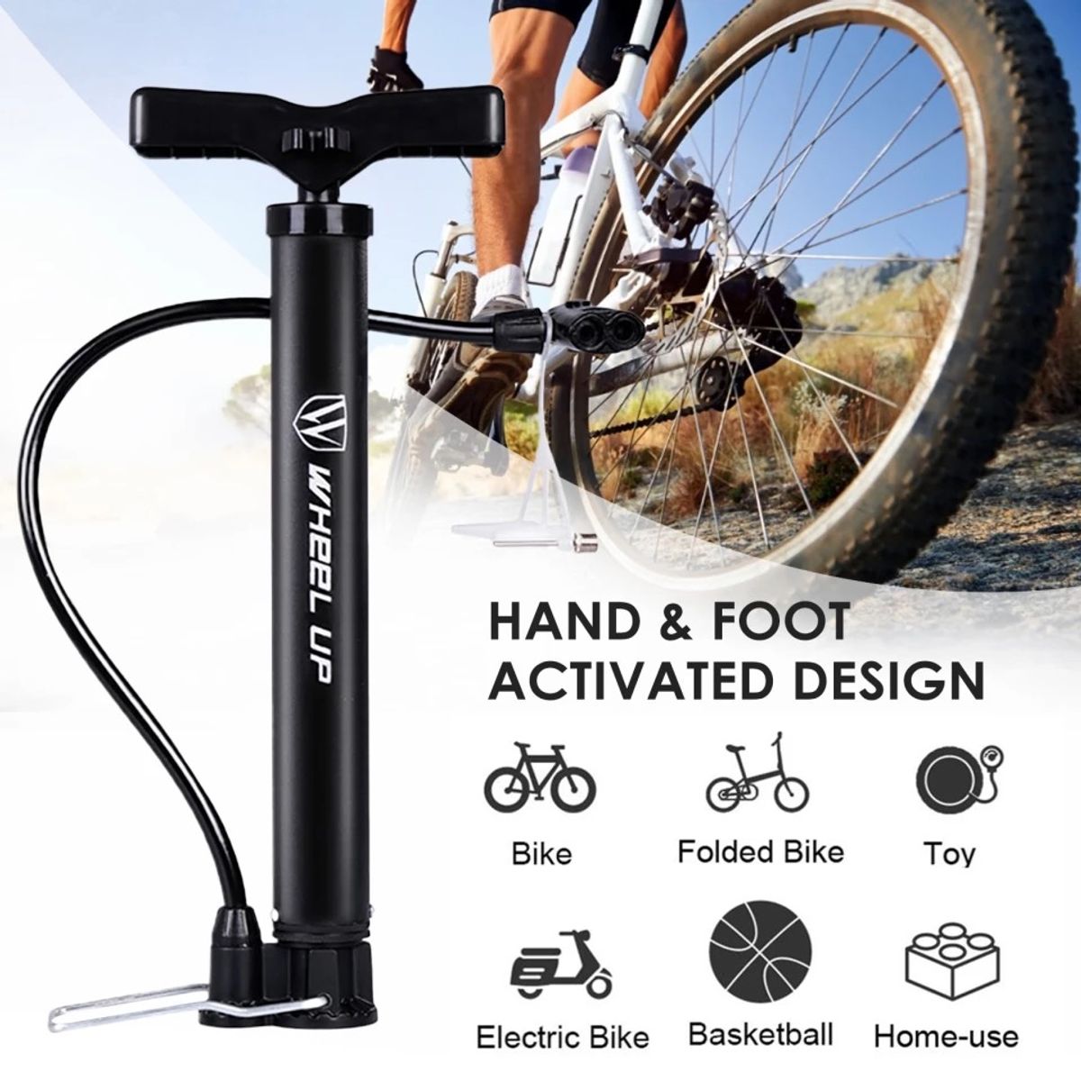 OEM - Inflador De Llantas Portátil Bicicleta 120PSI + Adaptador