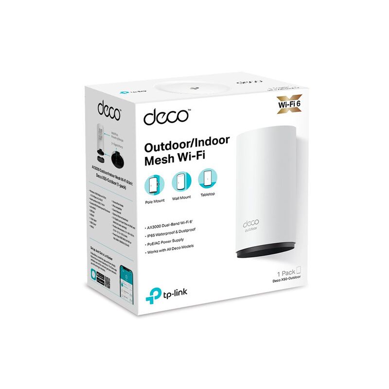 TP LINK - MESH TP-LINK DECO-X50 INDOOR/OUTDOOR AX3000 WI-FI 6 1-PACK