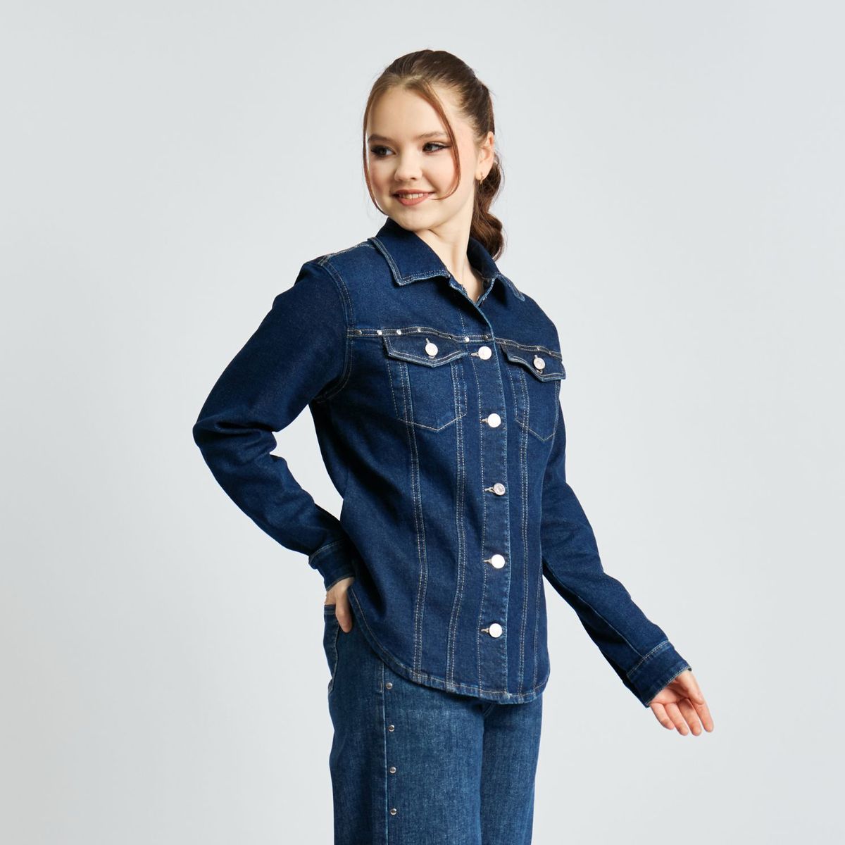 PARADA 111 - CAMISA DENIM ML MUJER PARADA111 ARIADNA