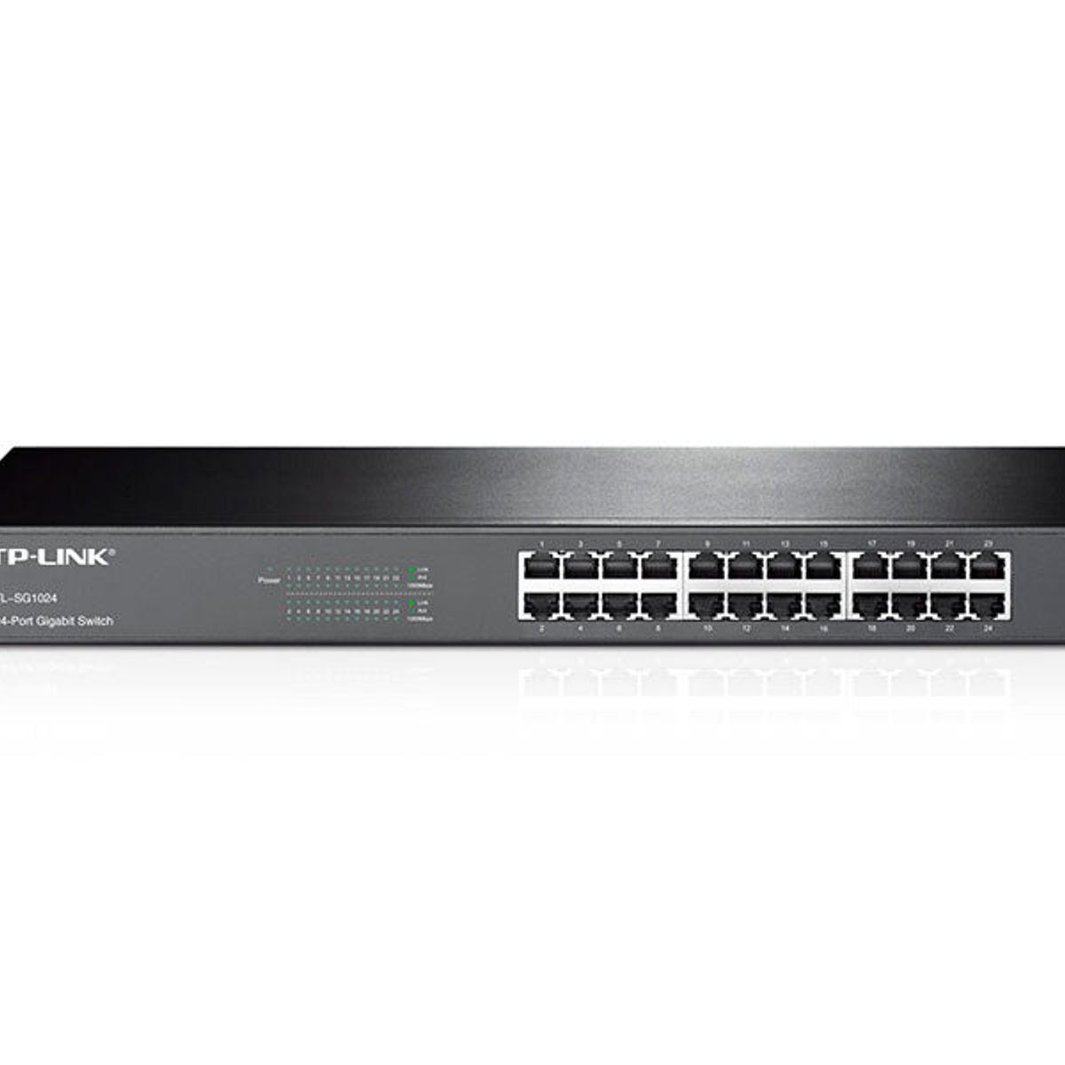 TP LINK - SWITCH TP-LINK 24PORT GIGABIT 101001000 TL-SG1024 METALICO