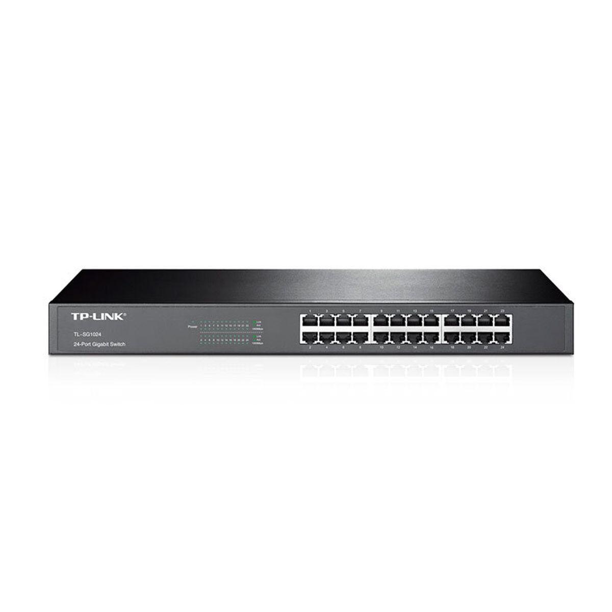 TP LINK - SWITCH TP-LINK 24PORT GIGABIT 101001000 TL-SG1024 METALICO