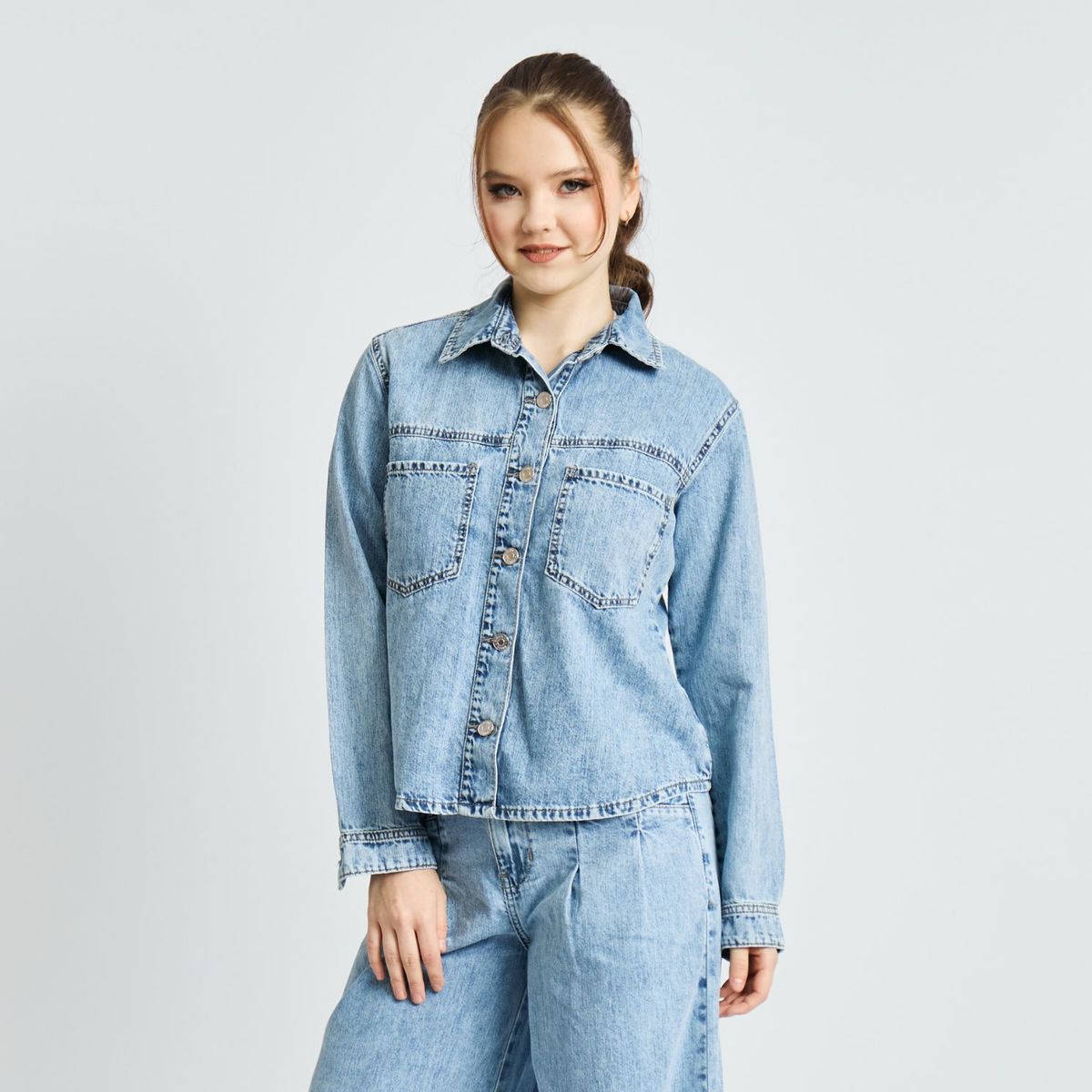 PARADA 111 - CAMISA DENIM ML MUJER PARADA111 MAYLI