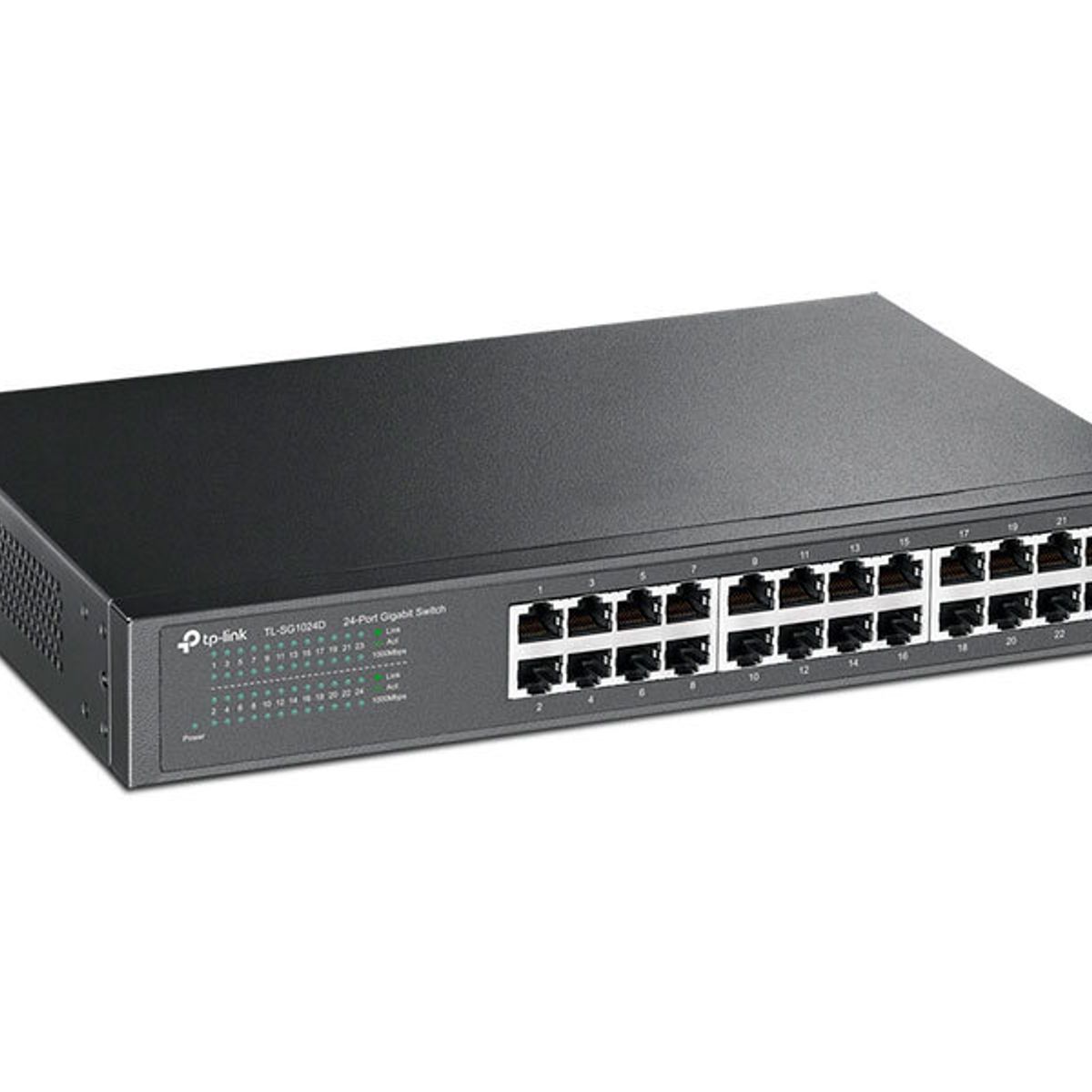 TP LINK - SWITCH TP-LINK GIGABIT DE 24 PTOS TL-SG1024D DESTOP METÁLICO