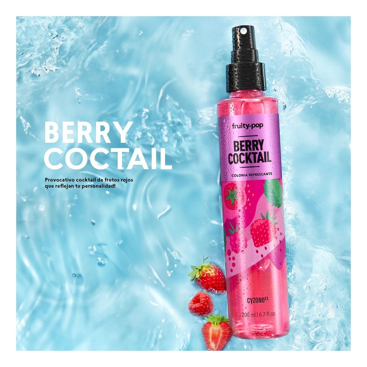 CYZONE - Colonia fragancia berry cocktail fruity-pop berrylicious cyzone