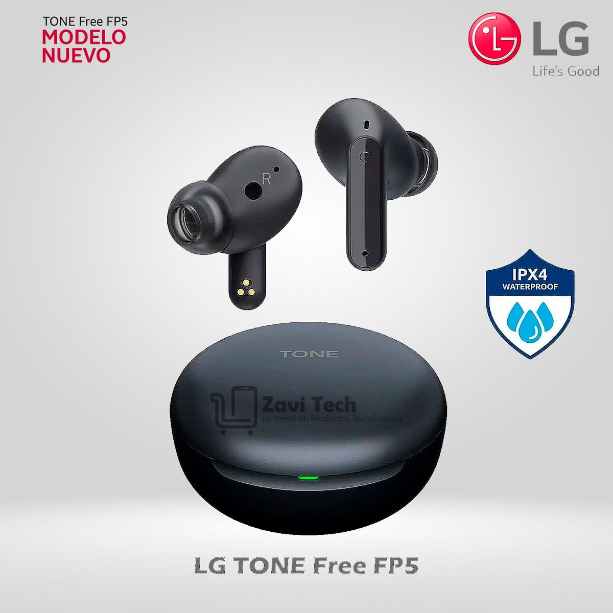LG - Audífonos LG TONE FP5 con Bluetooth y Cancelación Activa