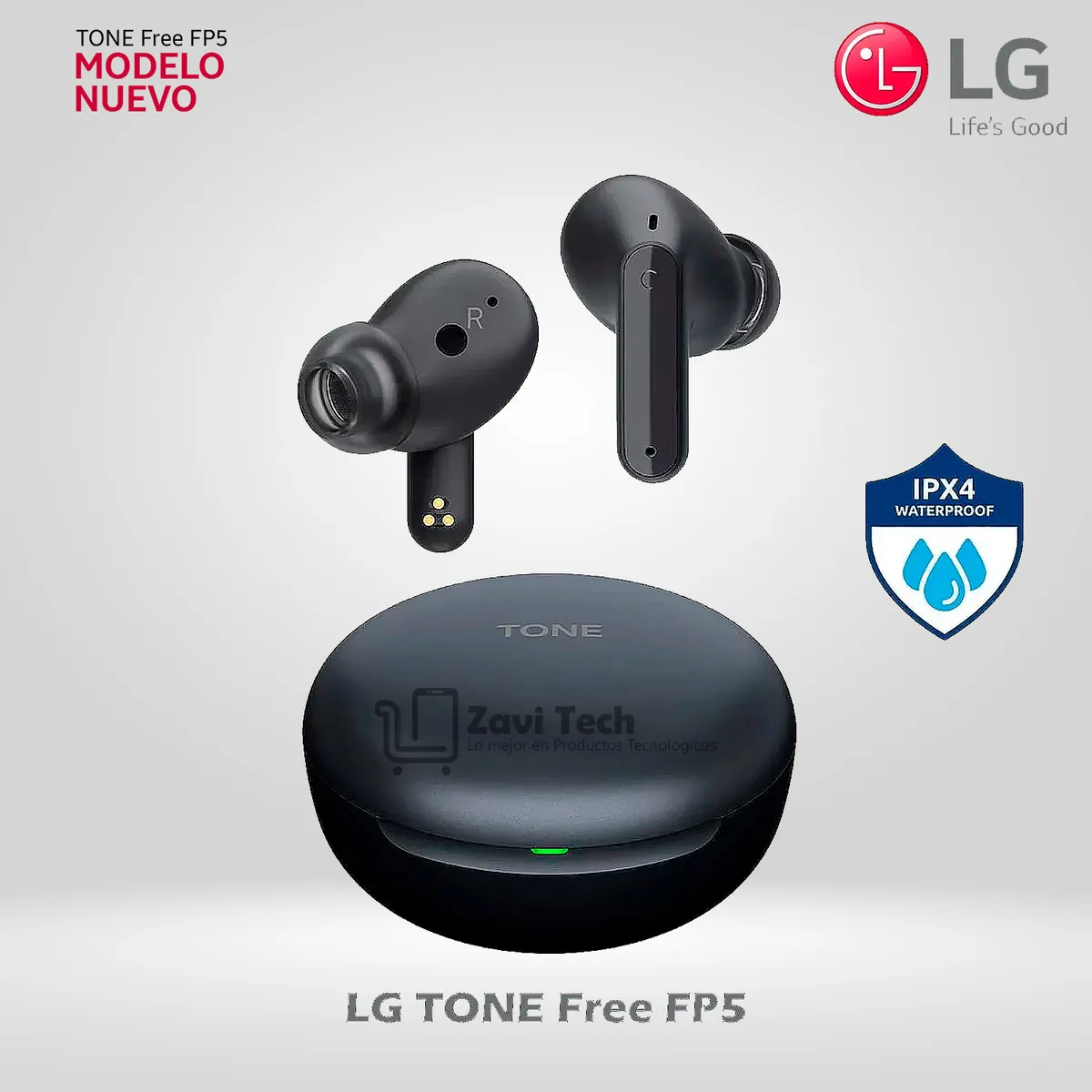 LG - Audífonos LG TONE FP5 con Bluetooth y Cancelación Activa