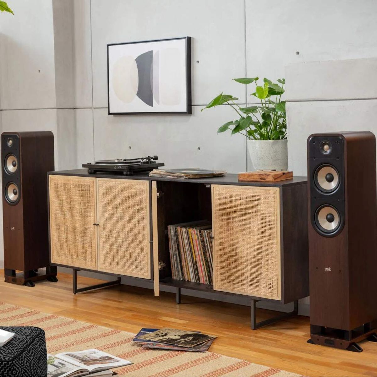 POLK AUDIO - PARLANTES TORRE PASIVOS POLK ES55 MARRON PAR
