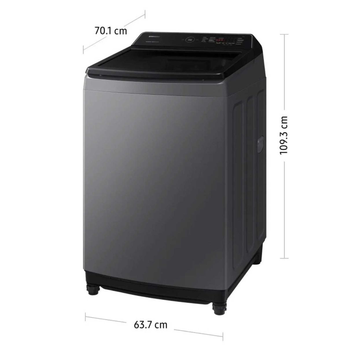 SAMSUNG - Lavadora Samsung 19 Kg Eco Bubble WA19CG6441BDPE Gris