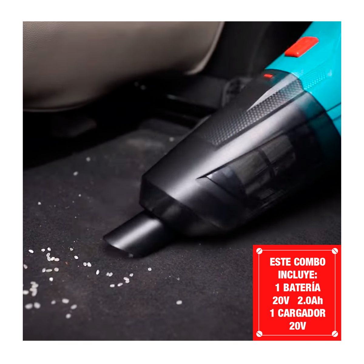 TOTAL TOOLS - Combo Sopladora+ Aspiradora Inalámbrica 20v Portátil +acces