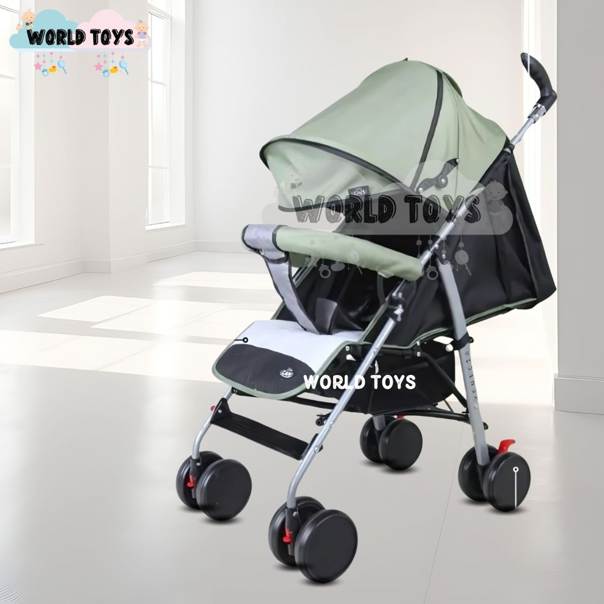 BABY - Coche Bastón de Lujo «CIANNO» Edición Limitada Green