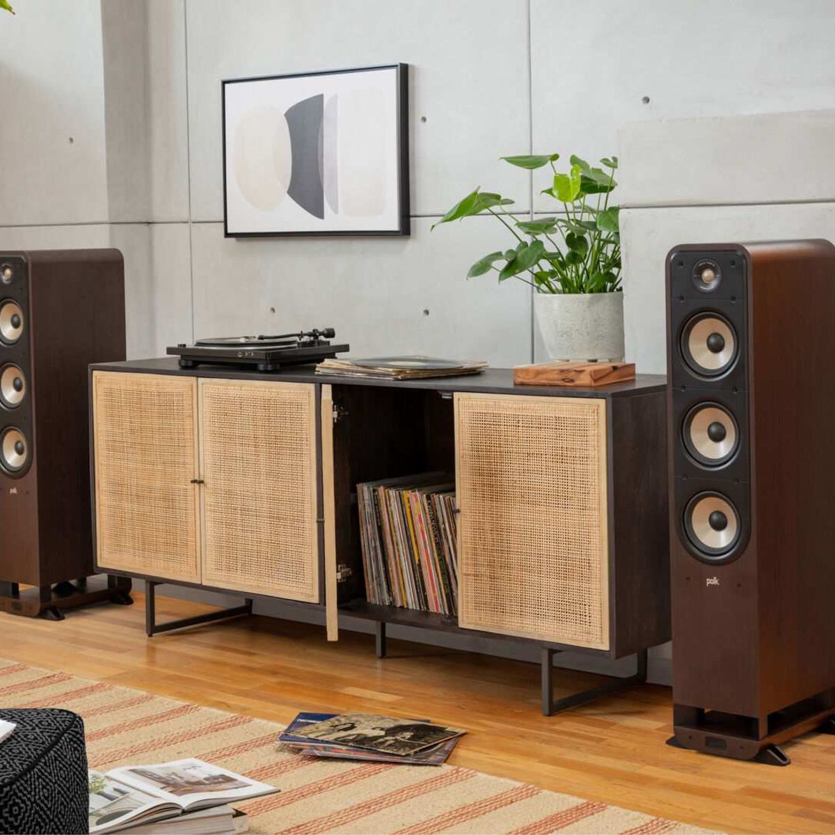 POLK AUDIO - PARLANTES TORRE PASIVOS POLK ES60 MARRON PAR