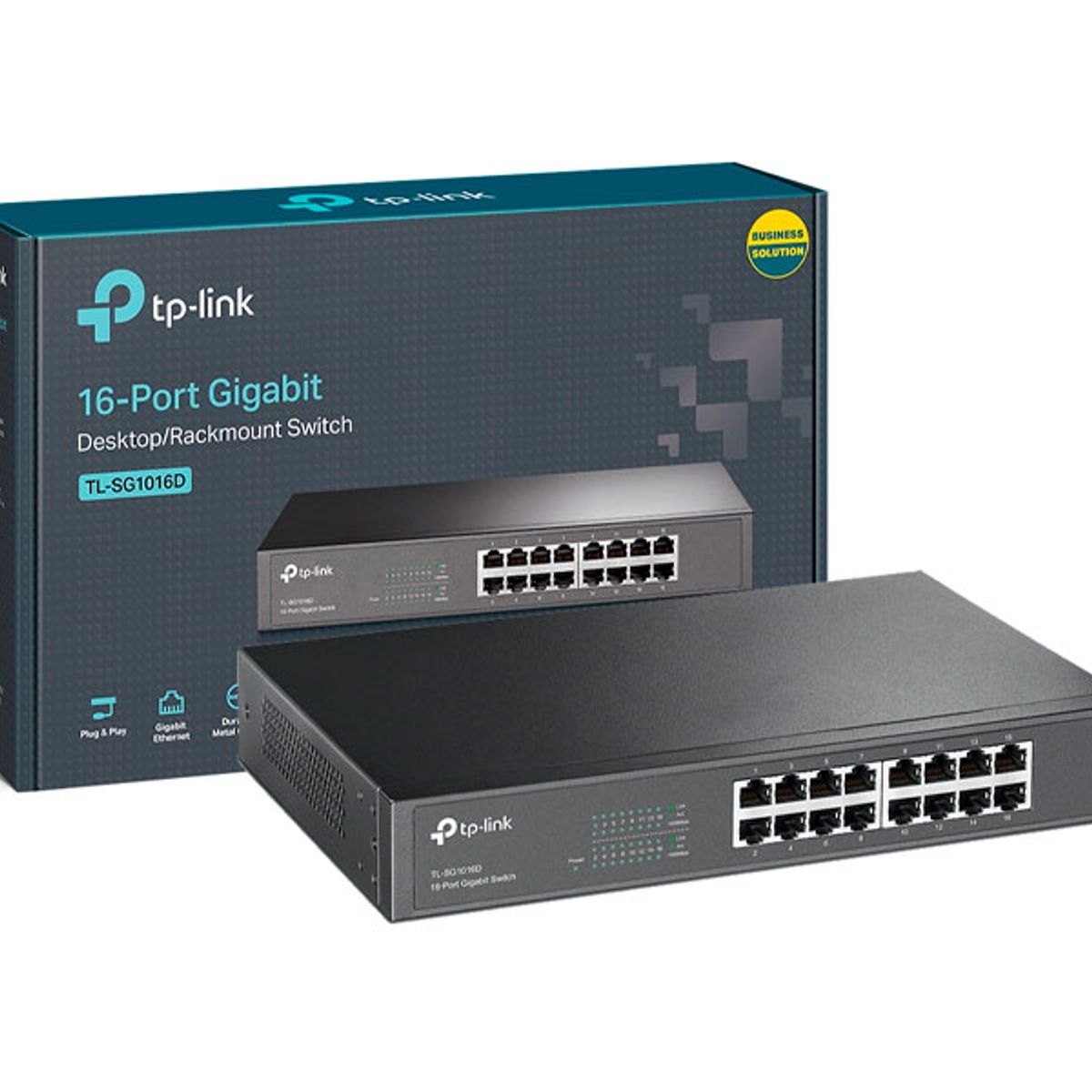 TP LINK - SWITCH TP-LINK 16PORT 101001000 GIBABIT TL-SG1016