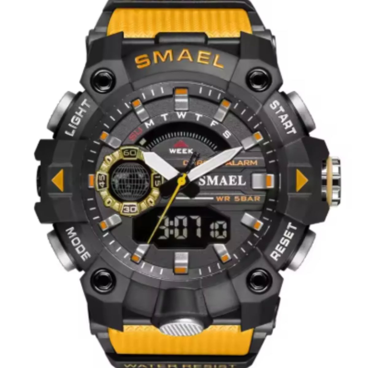 SMAEL - Reloj Deportivo Digital Analógico Smael resistente al agua 8040