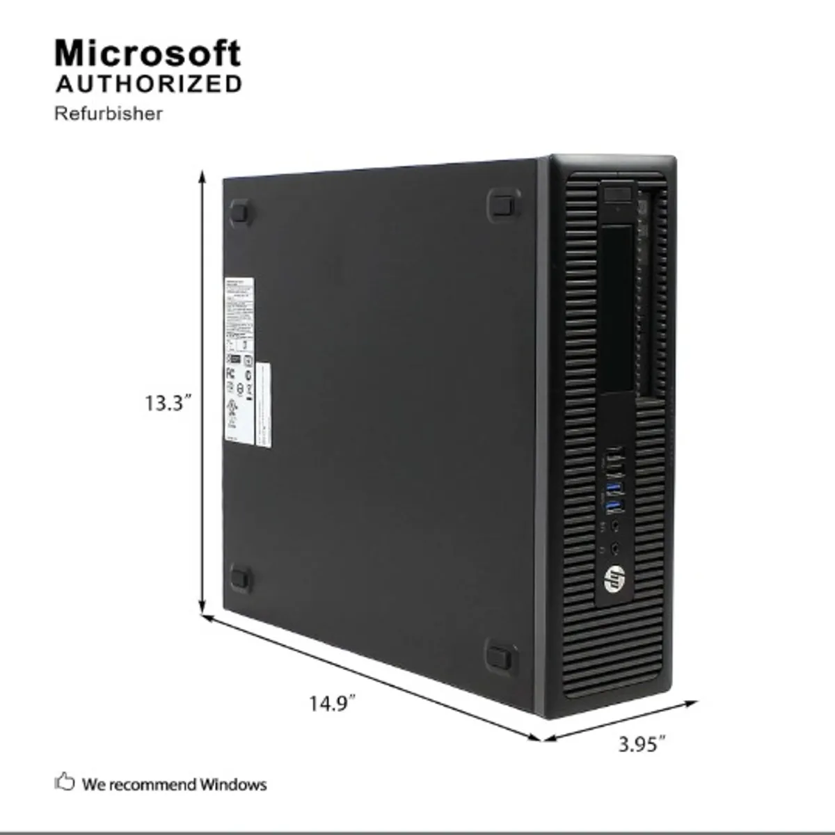 HP - HP ProDesk 600 G1 SFF I3-4130 4GB 500GB w10 pro 600G1-I3-4-500