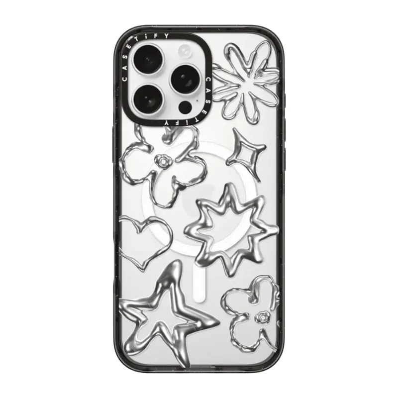 CASETIFY - CASE CASETIFY CHROME DOODLES CON MAGSAFE - IPHONE14 PRO MAX