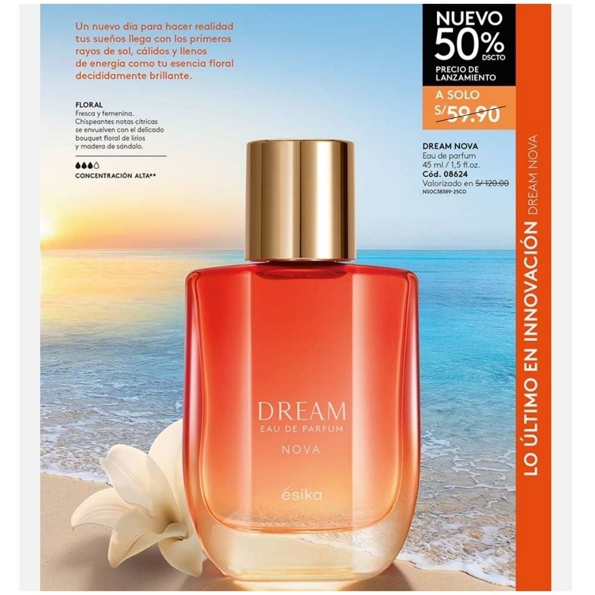 ESIKA - Perfume dream nova ésika spray 45 ml floral cítrica