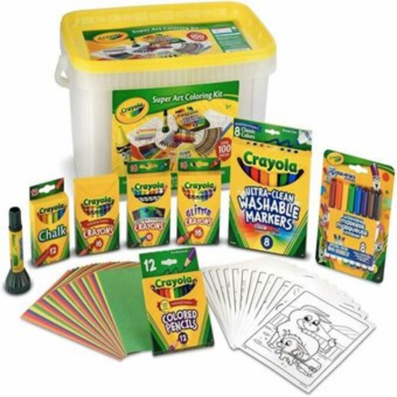 CRAYOLA - SET CRAYOLA KIT SUPER ART COLORING AMARILLO SUPER ART COLORING