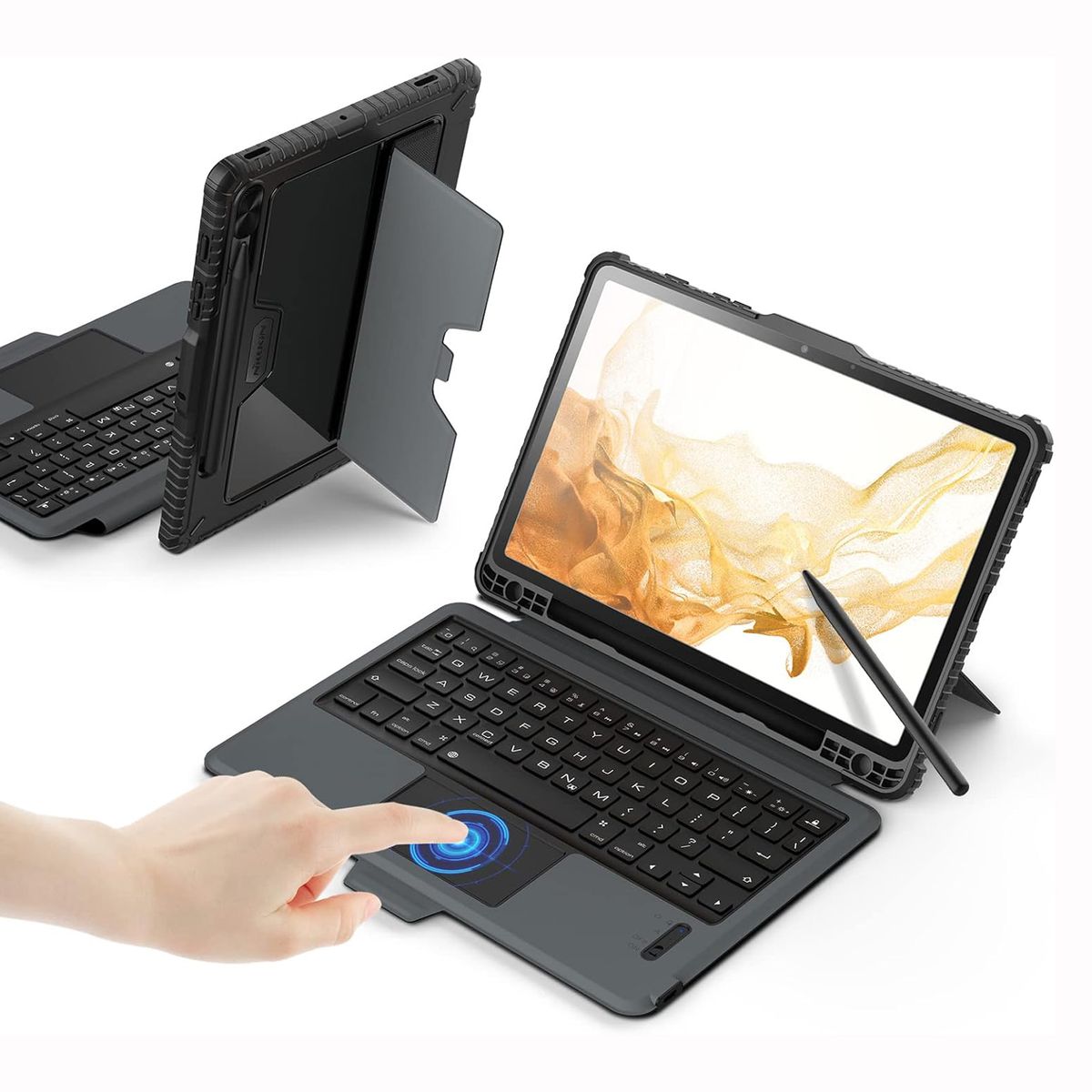 NILLKIN - Funda con Teclado Nillkin Para Samsung Galaxy Tab S8 de 11 Pulgadas