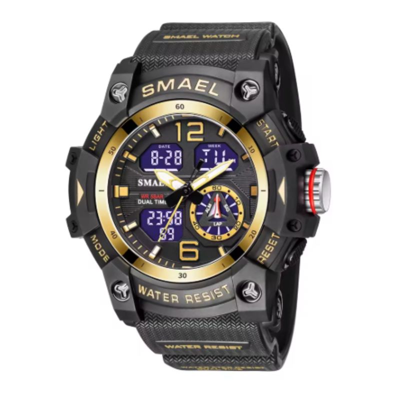 SMAEL - Reloj Deportivo Digital Analógico Smael resistente al agua 8007