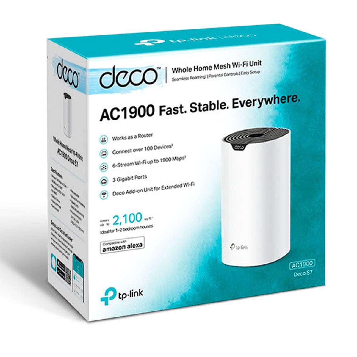 TP LINK - ROUTER TP-LINK DECO S7-1 MESH AC1900 WIRELESS