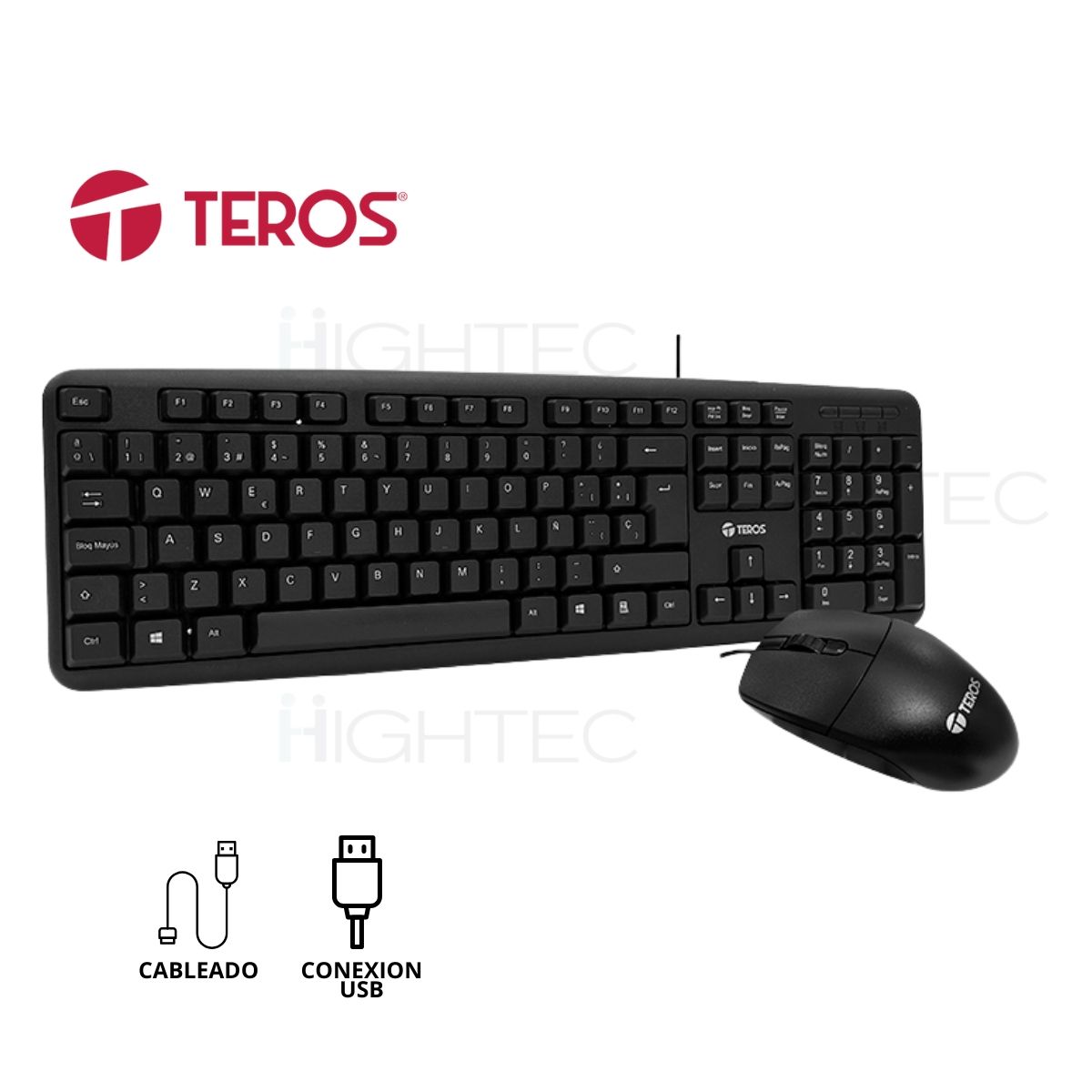 TEROS - KIT TECLADO Y MOUSE TEROS TE-4062N