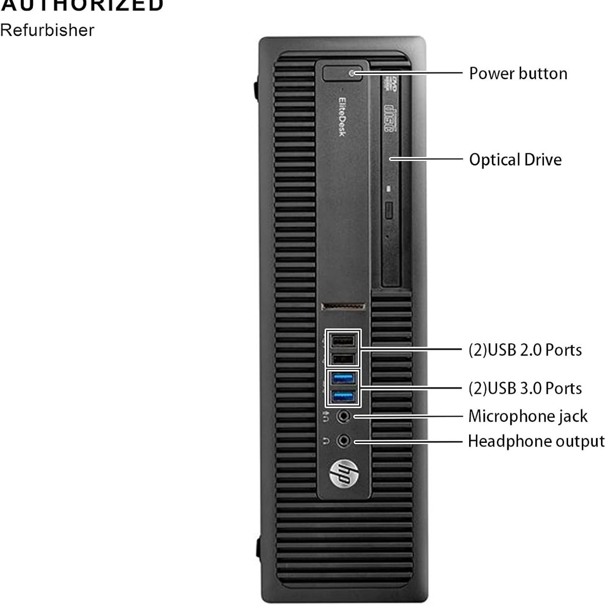 HP - HP ProDesk 600 G1 DESKTOP I3-4130 4 RAM 500GB windows10
