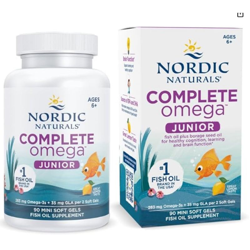 GENERICO - COMPLETE OMEGA JUNIOR NORDIC NATURALS- 90 MINI GELES