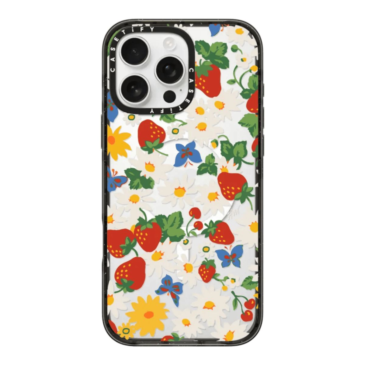 CASETIFY - CASE CASETIFY STRAWBERRY DAISY CON MAGSAFE - IPHONE15 PLUS