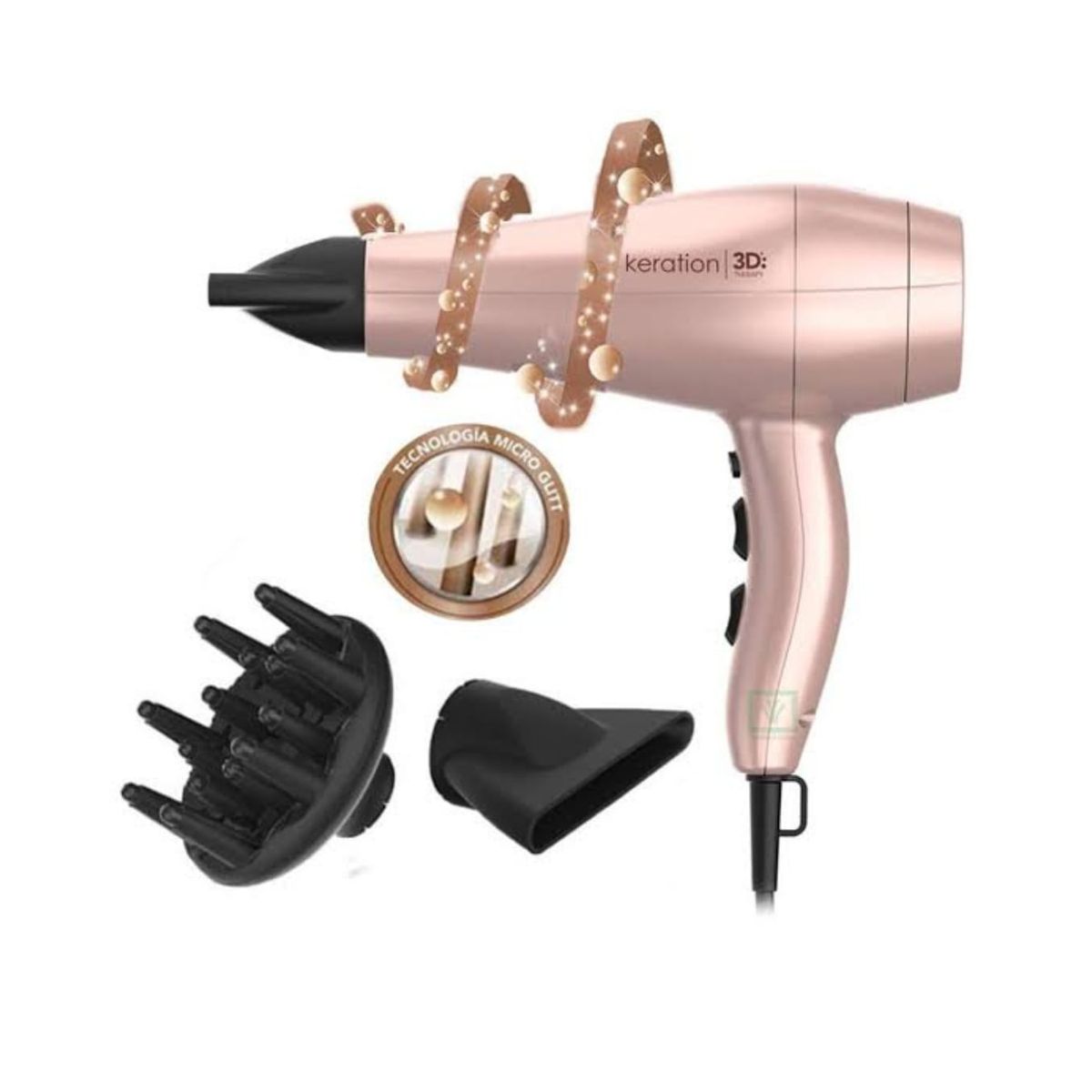 GAMA - SECADORA DE CABELLO GAMA DIVA 3D KERATION 2300W