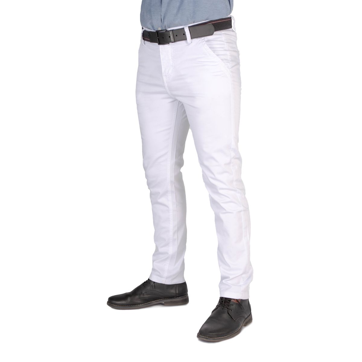 GENERICO - Pantalón de Caballero Slim Color Blanco Brooklyn modelo Astor